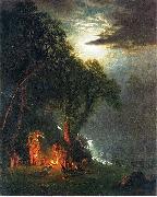 Albert Bierstadt Campfire Site, Yosemite oil painting reproduction